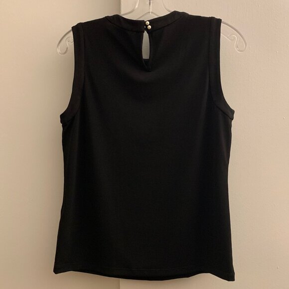 Karl Lagerfeld Sleeveless Blouse with Pearl Detailing - NWT - Picture 4 of 6